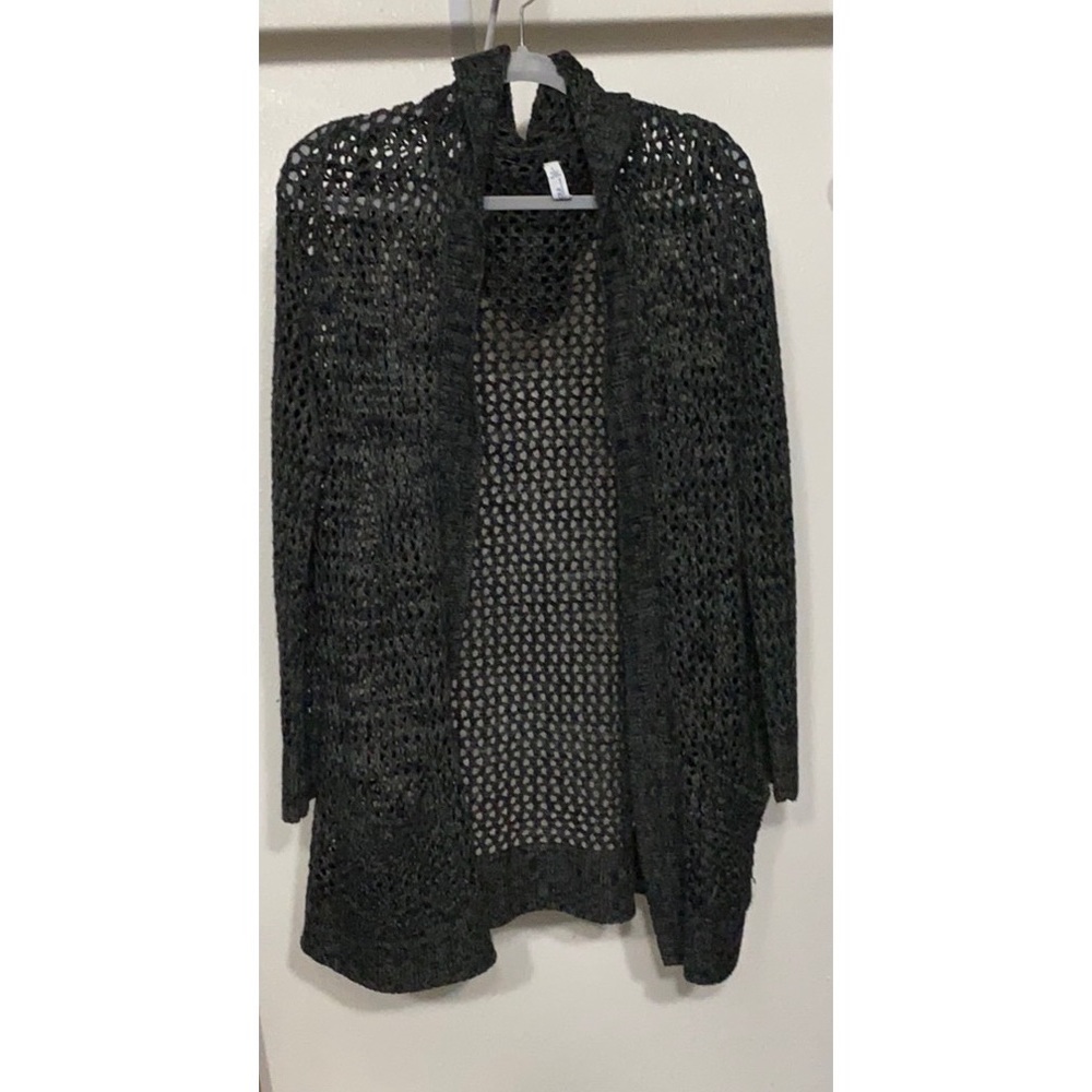 Gray cardigan